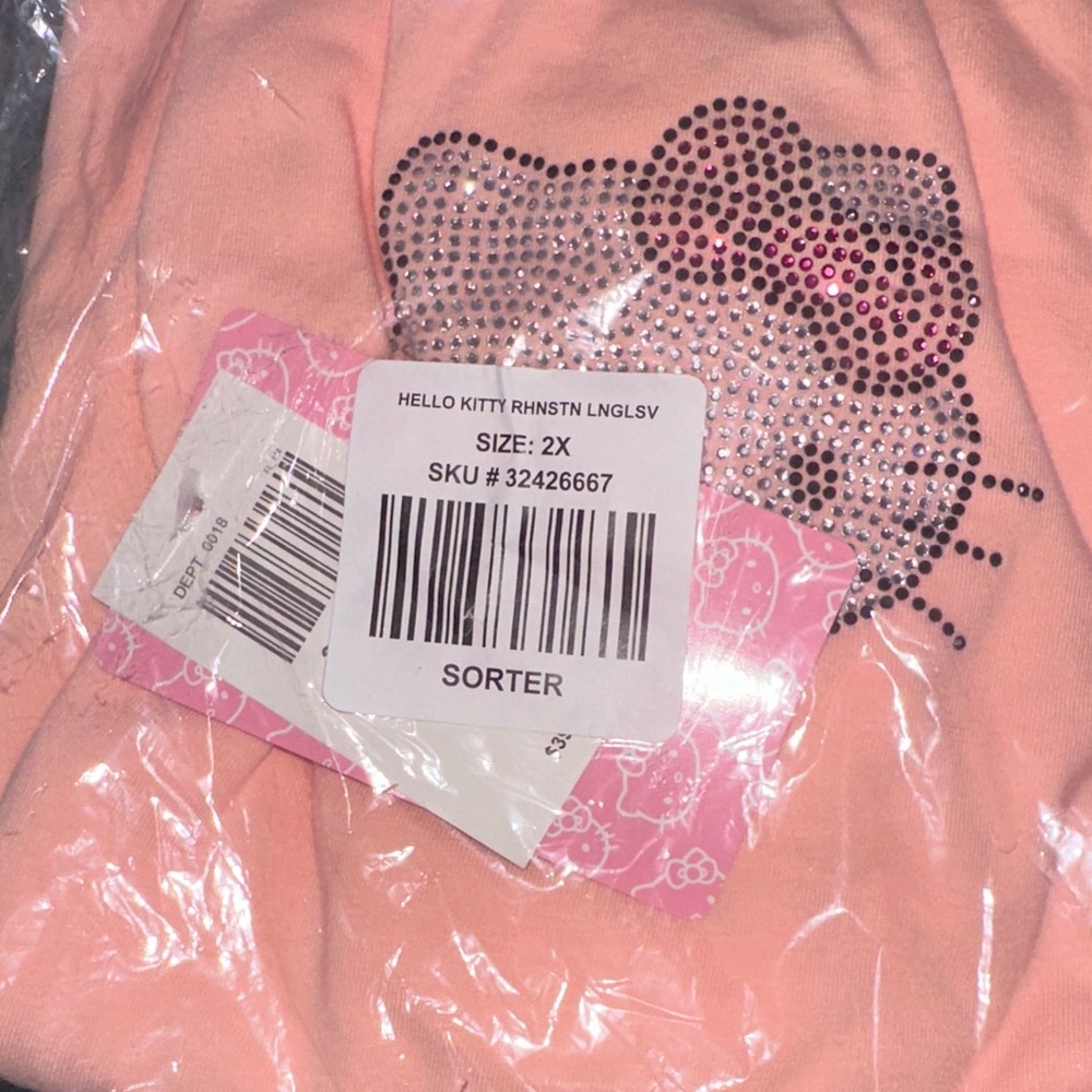 Sanrio Pink Off-the-Shoulder Sweater